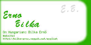 erno bilka business card